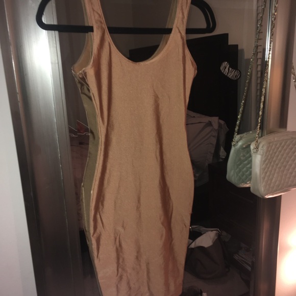 Tank dress nude/peach body con - Picture 2 of 4